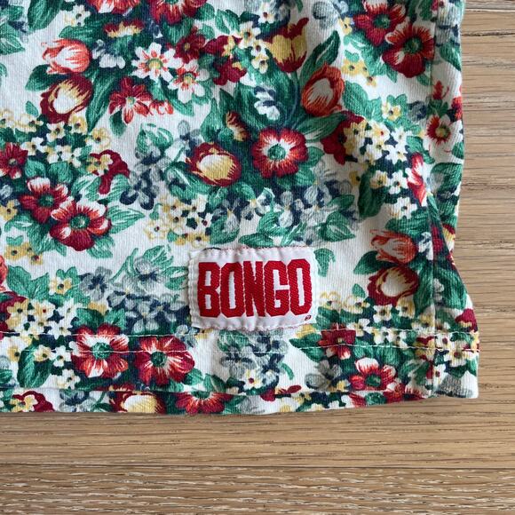 BONGO Vintage 90's Floral Oversized Boxy Crop Tee - Picture 3 of 5